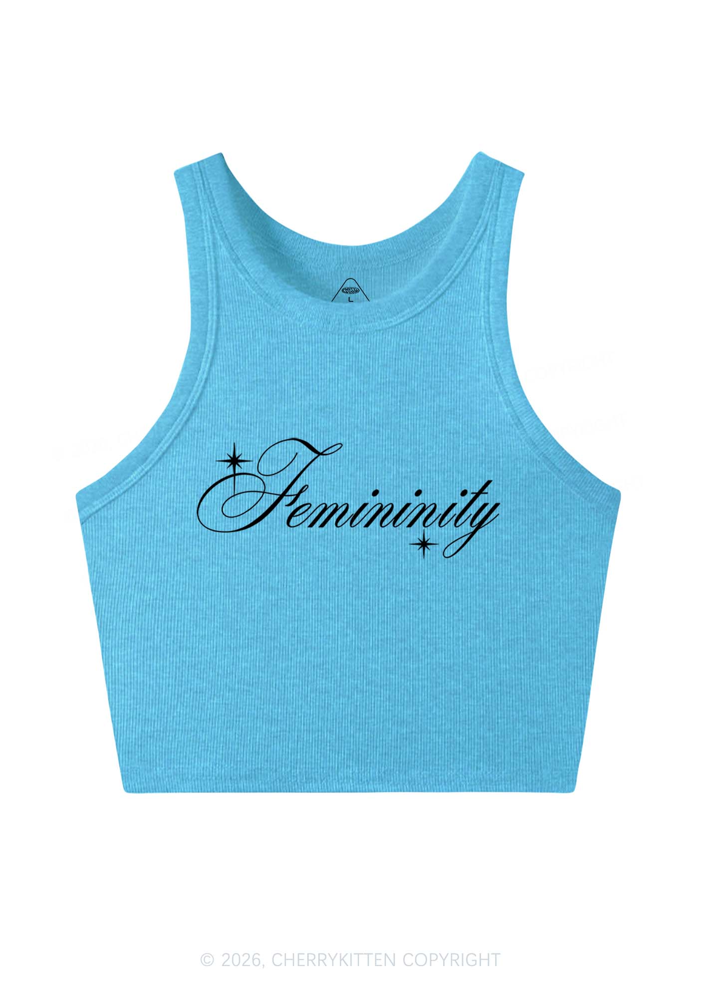 Femininity Pride Y2K Crop Tank Top Cherrykitten
