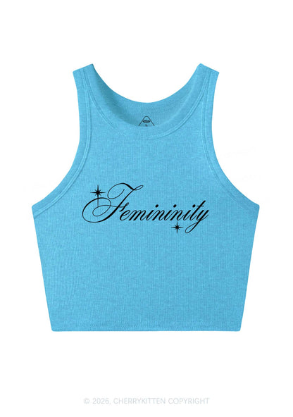 Femininity Pride Y2K Crop Tank Top Cherrykitten