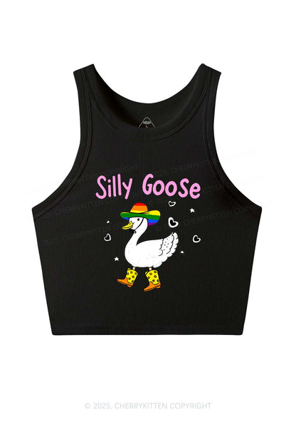 Silly Goose Pride Y2K Crop Tank Top Cherrykitten