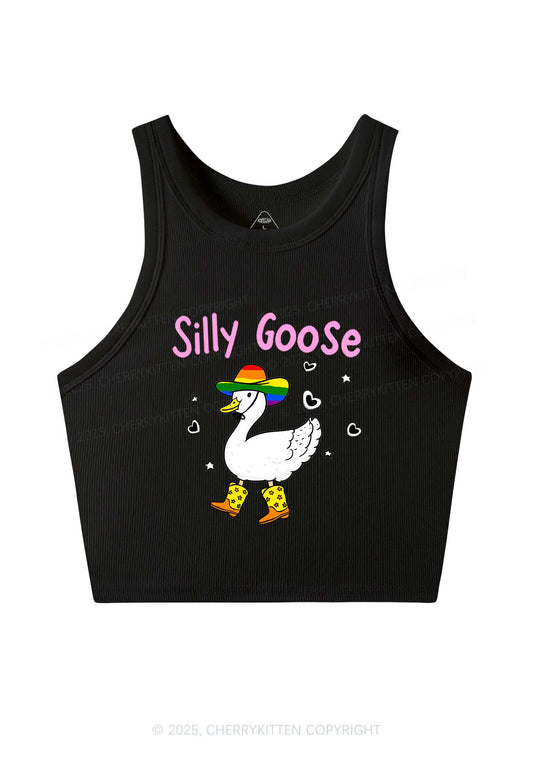 Silly Goose Pride Y2K Crop Tank Top Cherrykitten