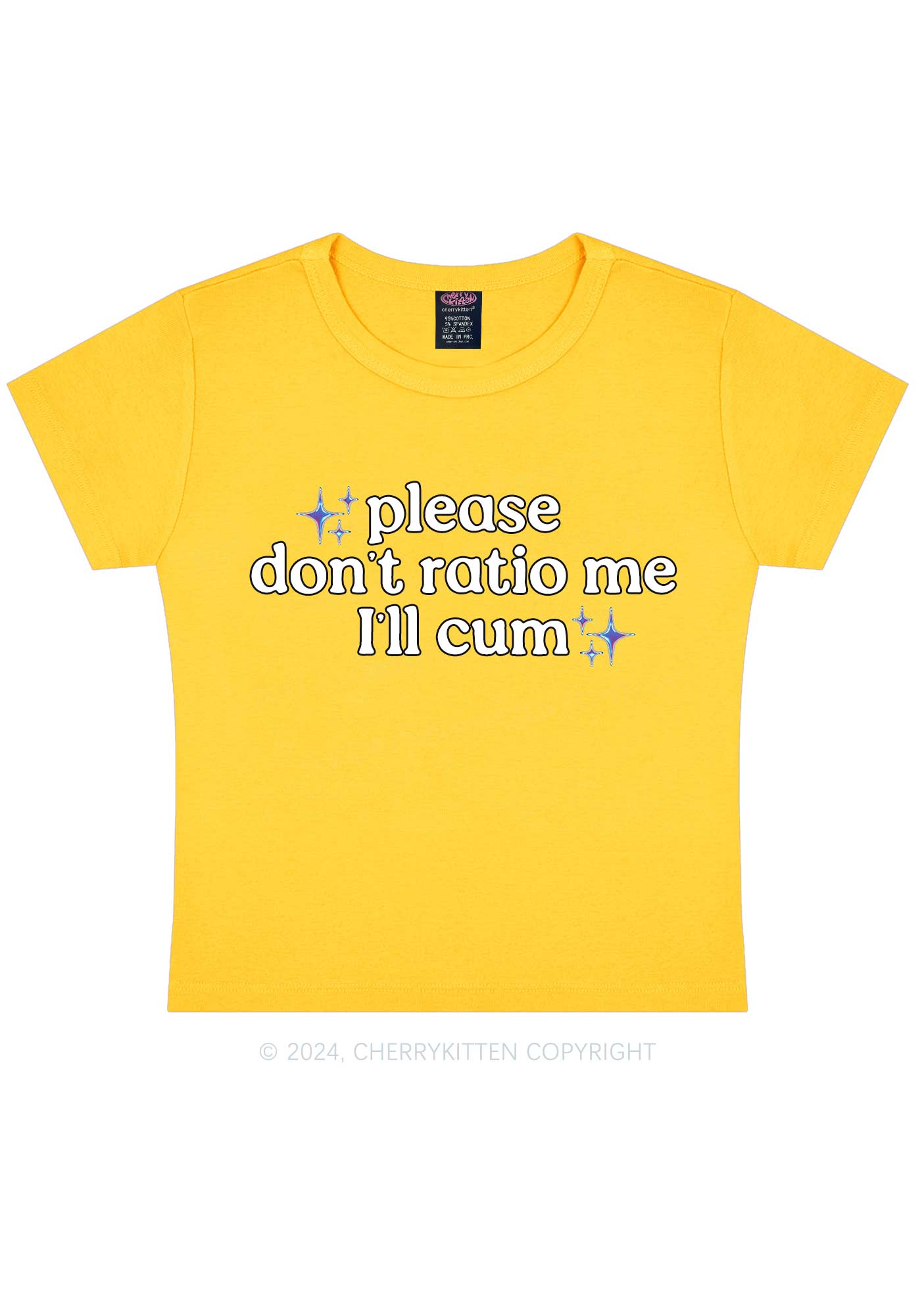 Don't Ratio Me Y2K Baby Tee Cherrykitten