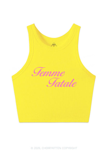 Femme Fatale Pride Y2K Crop Tank Top Cherrykitten