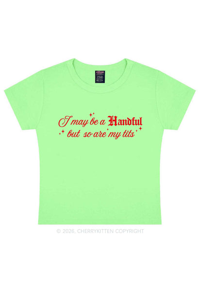 Handful Txts Valentine's Day Y2K Baby Tee Cherrykitten
