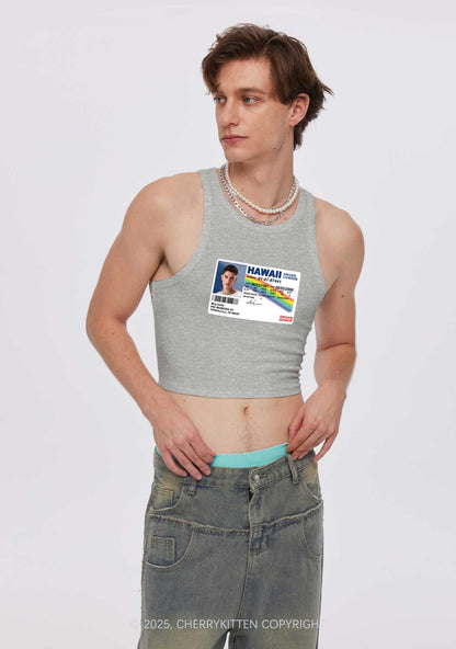 Custom MCL ID Y2K Crop Tank Top Cherrykitten