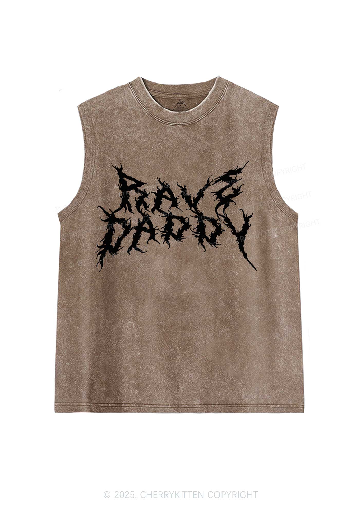 Rave Daddy Y2K Washed Muscle Tank Cherrykitten