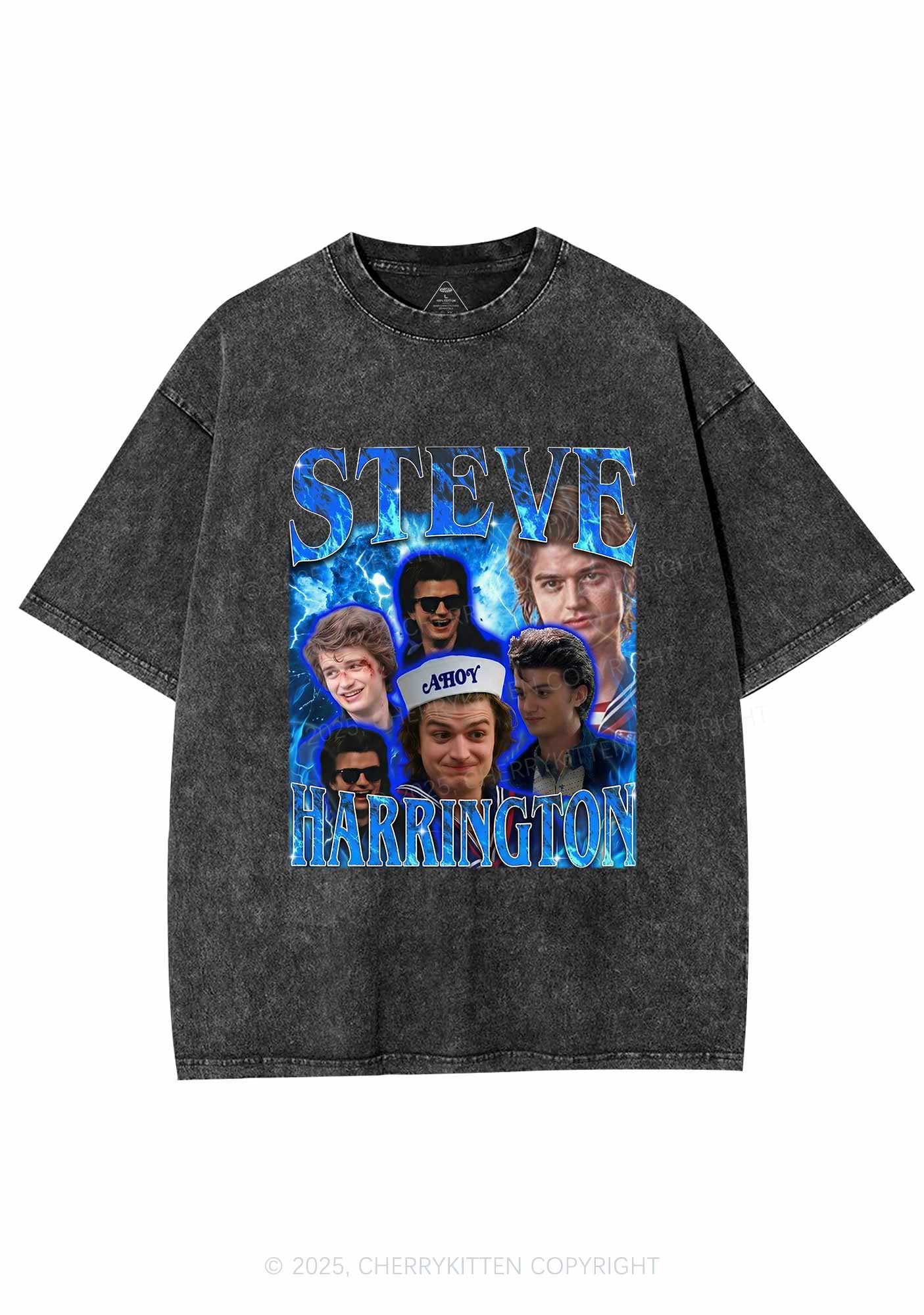 SH Blue Blaze Y2K Shirts Washed Tee Cherrykitten