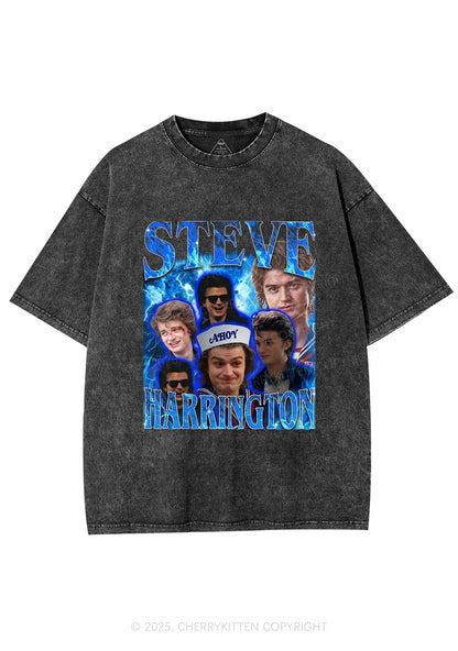 SH Blue Blaze Y2K Shirts Washed Tee Cherrykitten