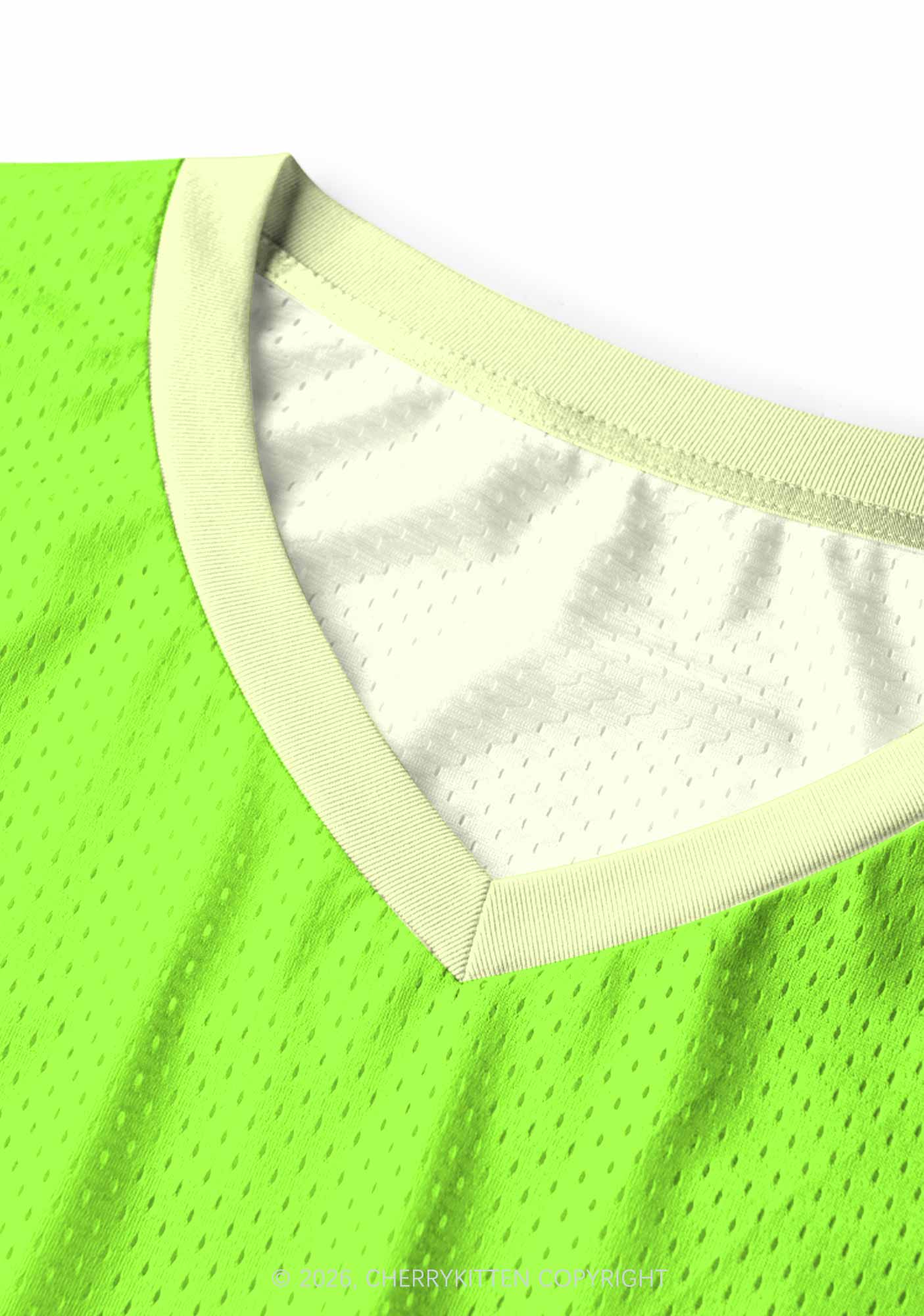 Neon Green I Let Femmes Top Me Pride Y2K Sport Jersey Tank Cherrykitten
