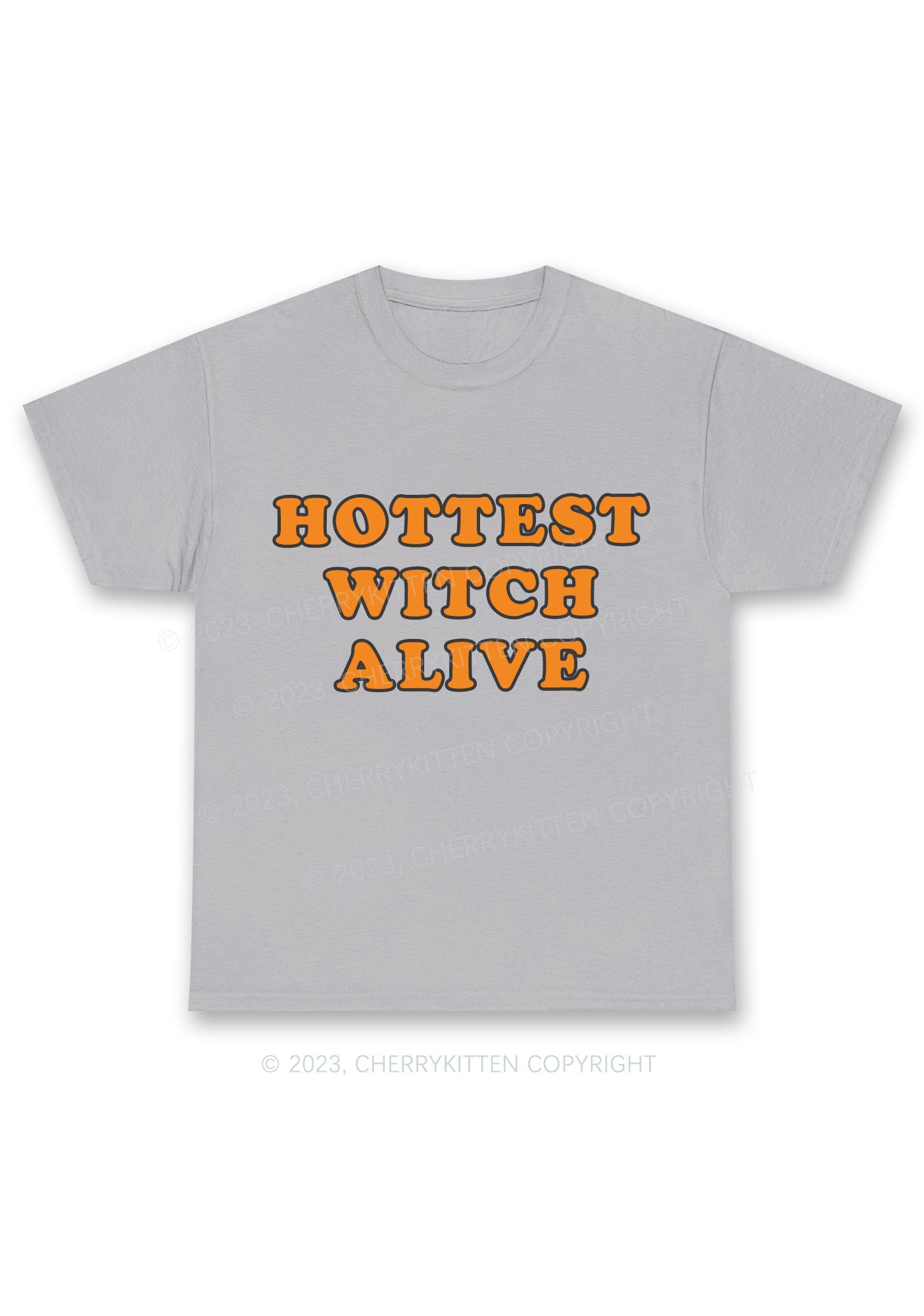 Hottest Witch Alive Halloween Chunky Shirt Cherrykitten