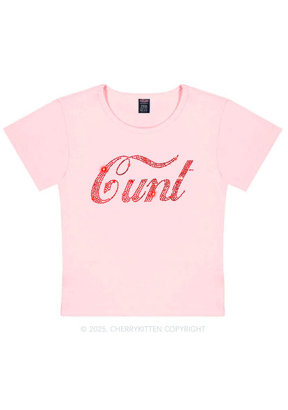 Rhinestone Special Cxxt Y2K Baby Tee Cherrykitten