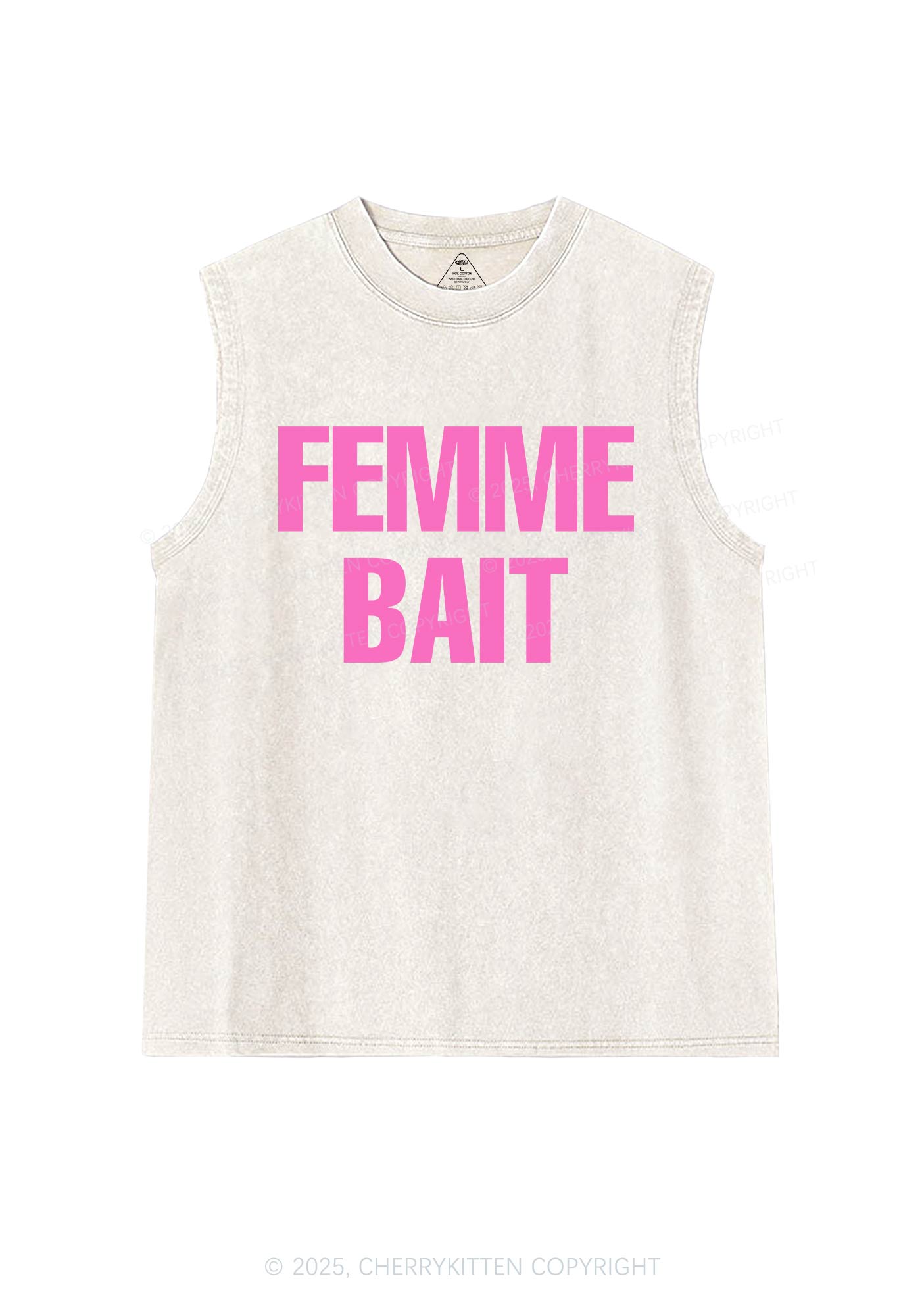 Femme Bait Pride Y2K Washed Muscle Tank Cherrykitten