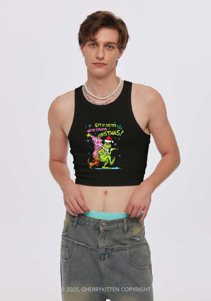 We Are Stealing Christmas Y2K Crop Tank Top Cherrykitten