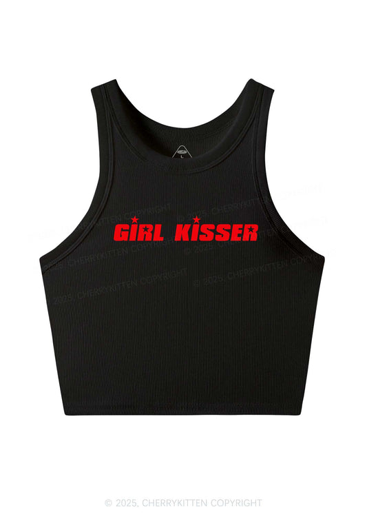 Girl Kisser Star Y2K Crop Tank Top Cherrykitten