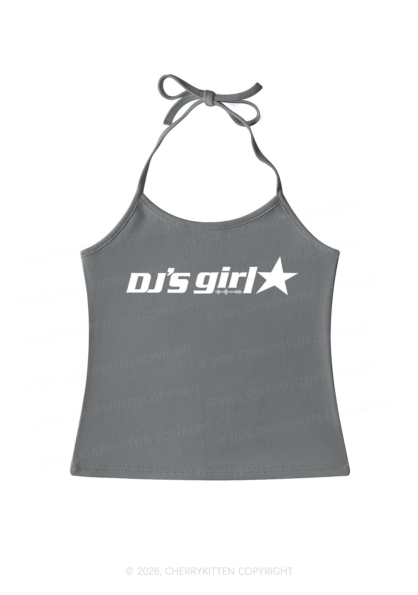 DJs Girl Y2K Halter Neck Cami Cherrykitten