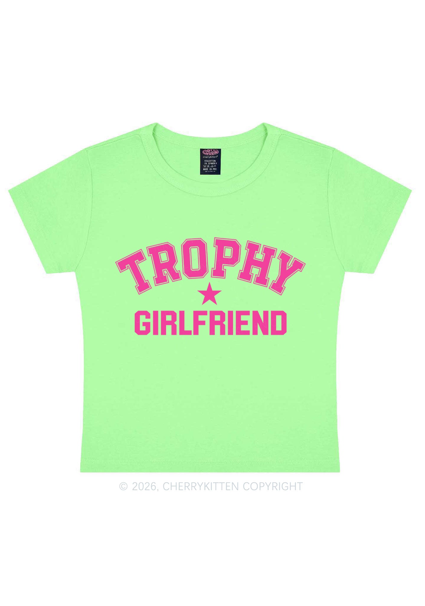 Trophy Girlfriend Y2K Baby Tee Cherrykitten