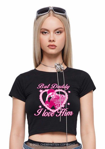 Custom Daddy I love Him Y2K Baby Tee Cherrykitten