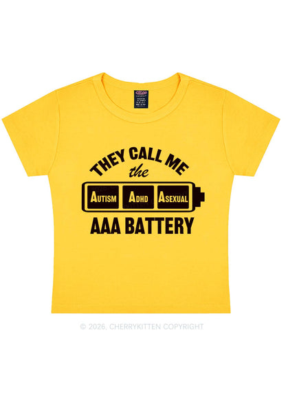 They Call Me AAA Battery Pride Y2K Baby Tee Cherrykitten