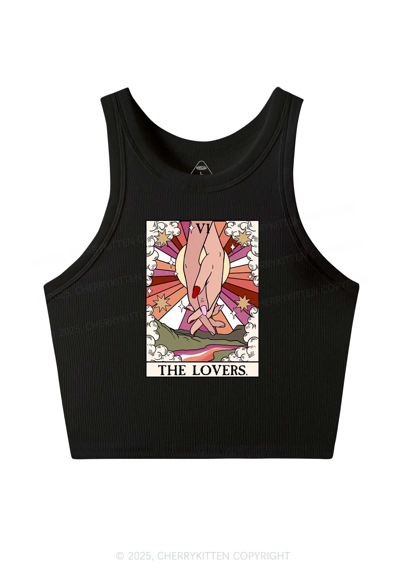 The Lesbian Lovers Y2K Crop Tank Top Cherrykitten