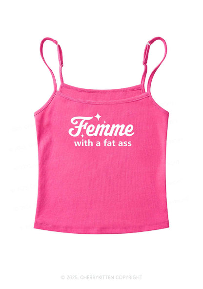 Femme With Fat Axx Pride Y2K Spaghetti Strap Cami Cherrykitten