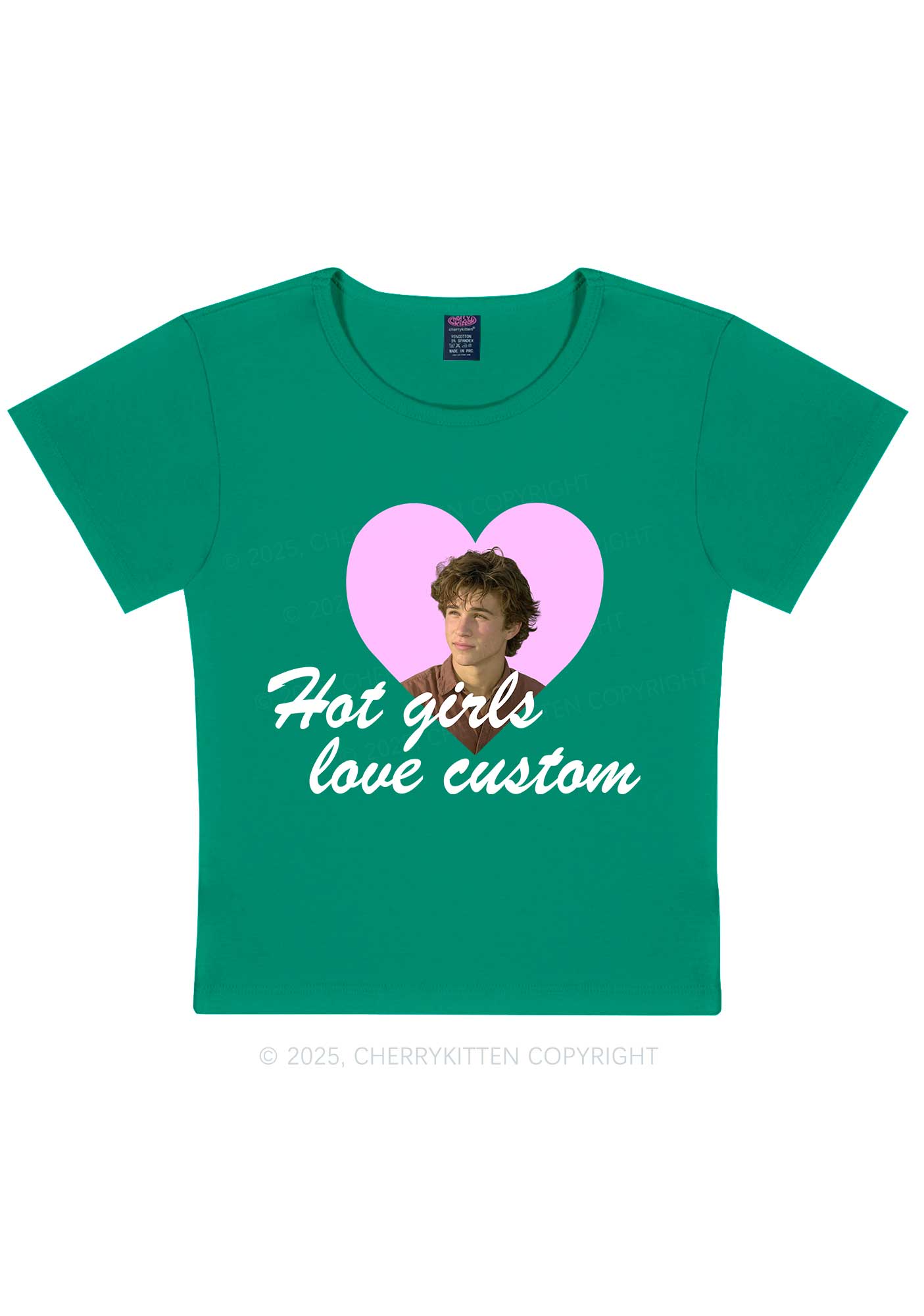 Hot Girl Custom Love Y2K Baby Tee Cherrykitten