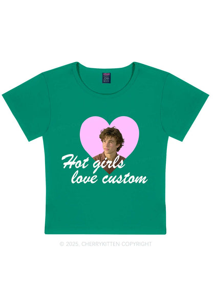 Hot Girl Custom Love Y2K Baby Tee Cherrykitten
