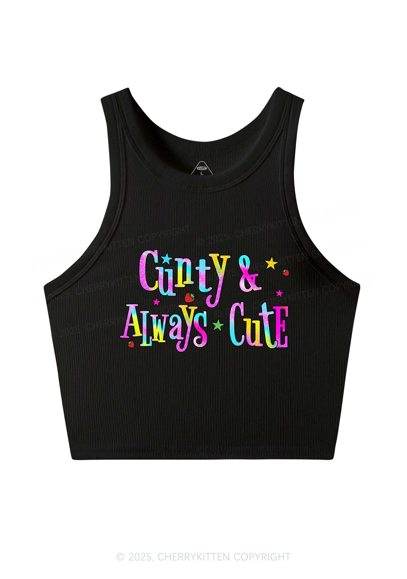 Cxxty Always Cute Y2K Crop Tank Top Cherrykitten