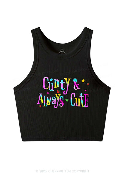 Cxxty Always Cute Y2K Crop Tank Top Cherrykitten
