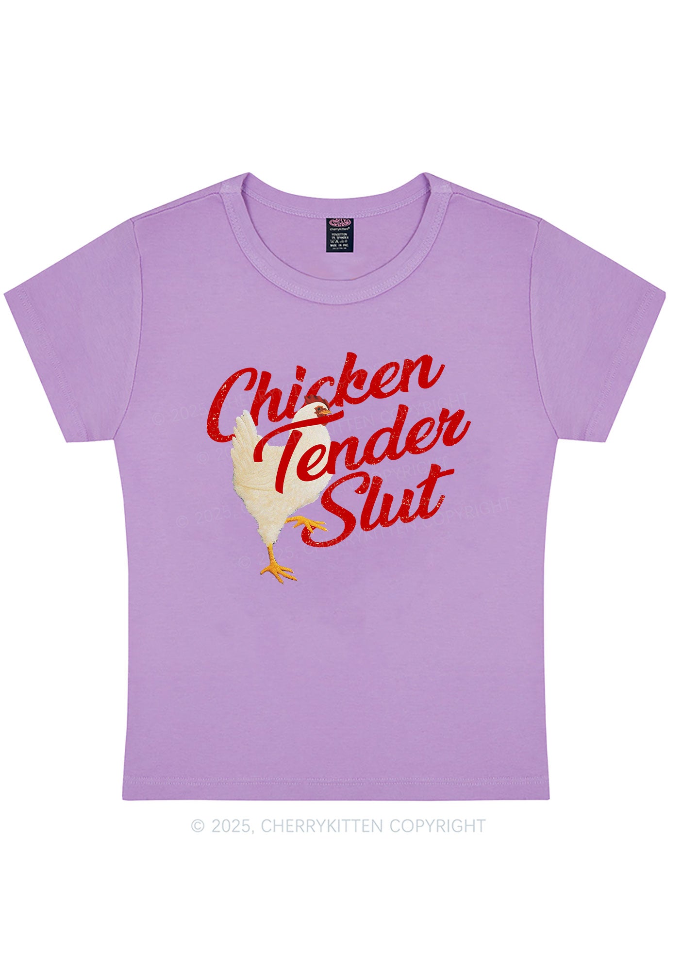 Chicken Tender Slxt Y2K Baby Tee Cherrykitten