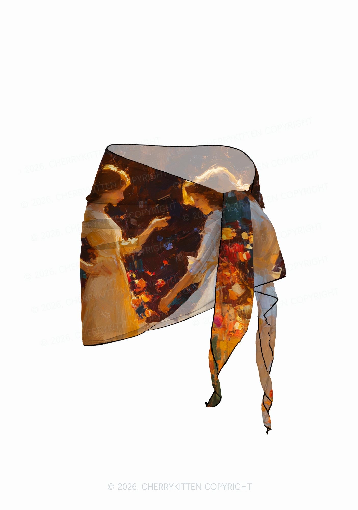 Dancing In Garden Pride Y2K Print Bikini Set Cherrykitten