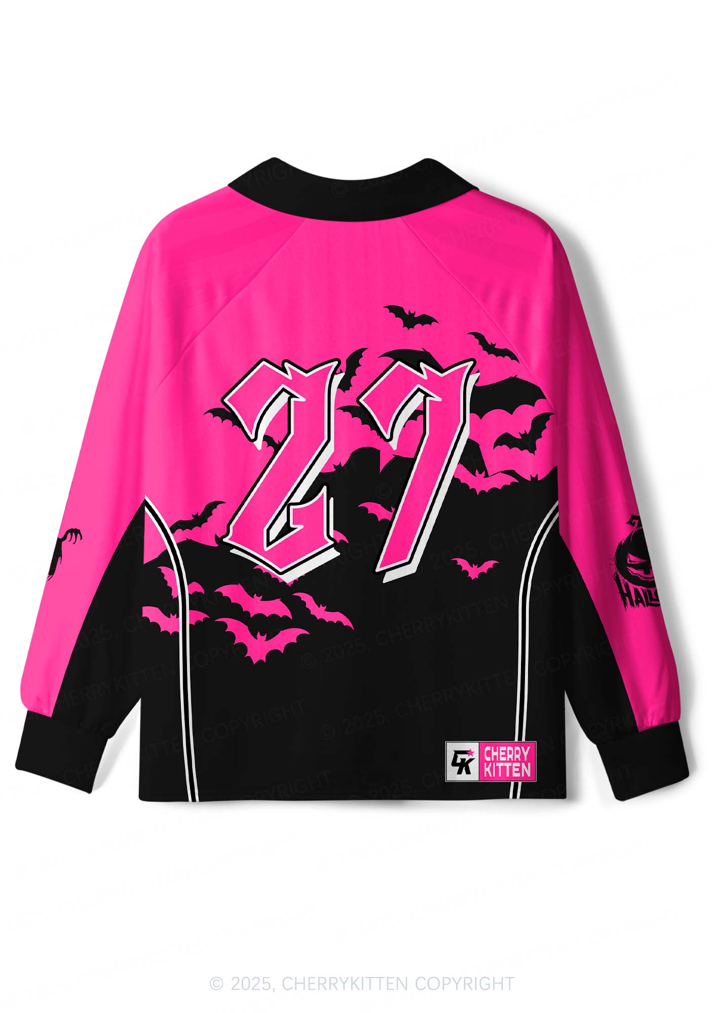 Halloween Custom We Wear Pink Y2K Sport Long Sleeve Jersey Shirts Cherrykitten
