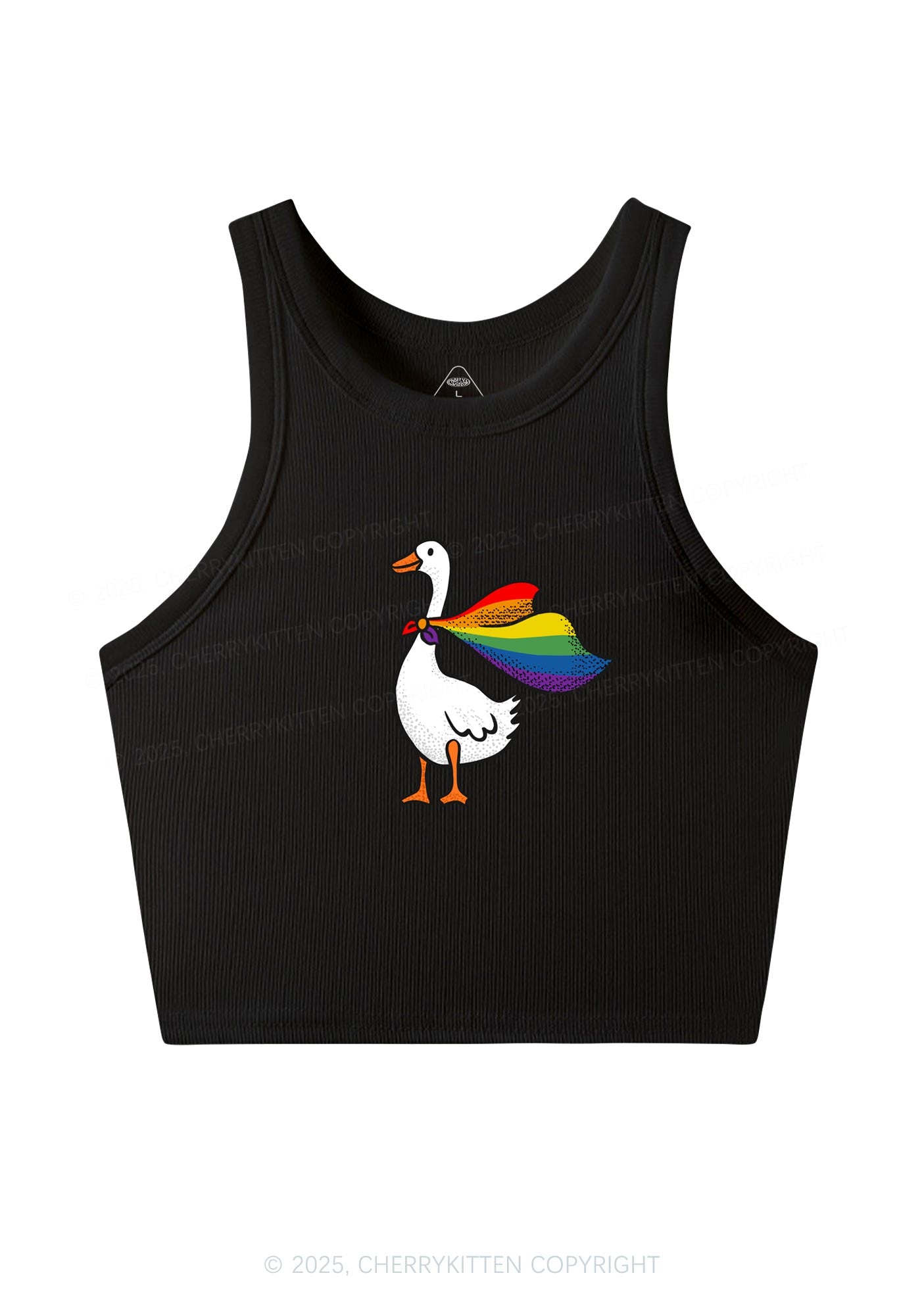 Pride Goose Y2K Crop Tank Top Cherrykitten
