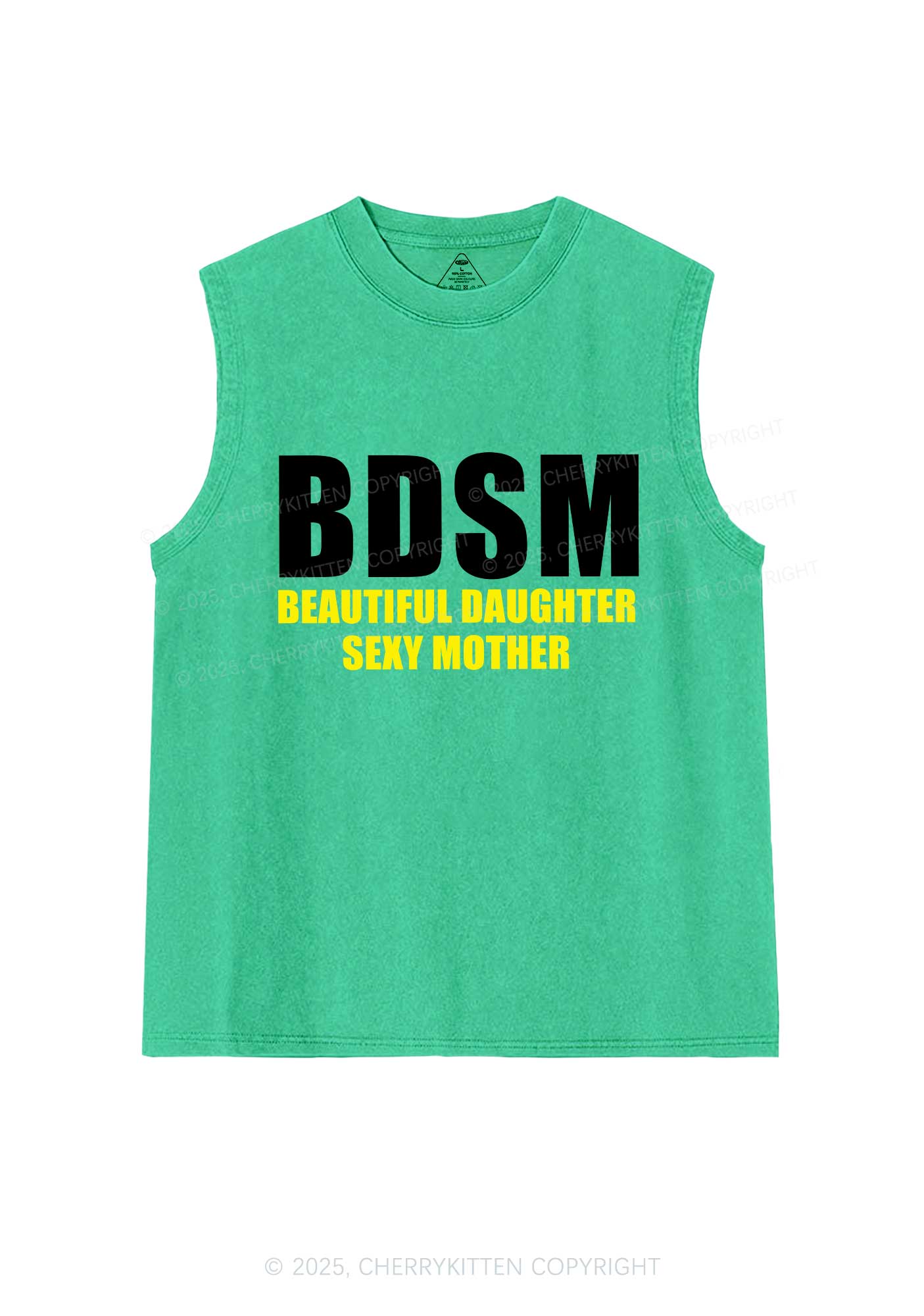 BDSM Daughter Mother Y2K Washed Muscle Tank Cherrykitten