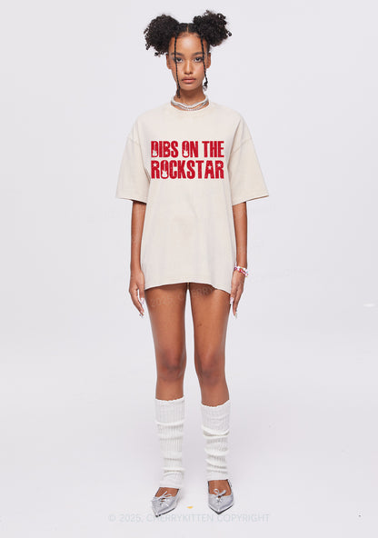 Dibs On The Rockstar Y2K Shirts Washed Tee Cherrykitten