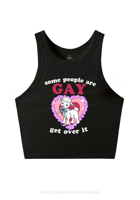 Some People Are Gay Pride Y2K Crop Tank Top Cherrykitten