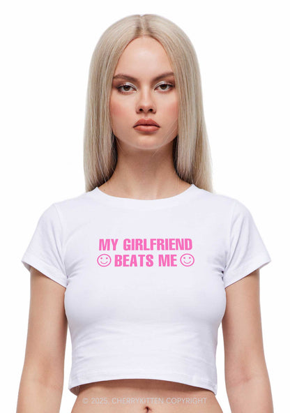 My Girlfriend Beats Me Pride Y2K Baby Tee Cherrykitten