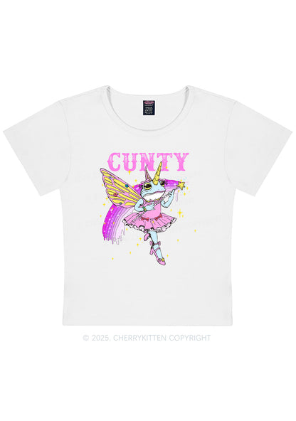 Cxxty Fairy Frog Y2K Baby Tee Cherrykitten