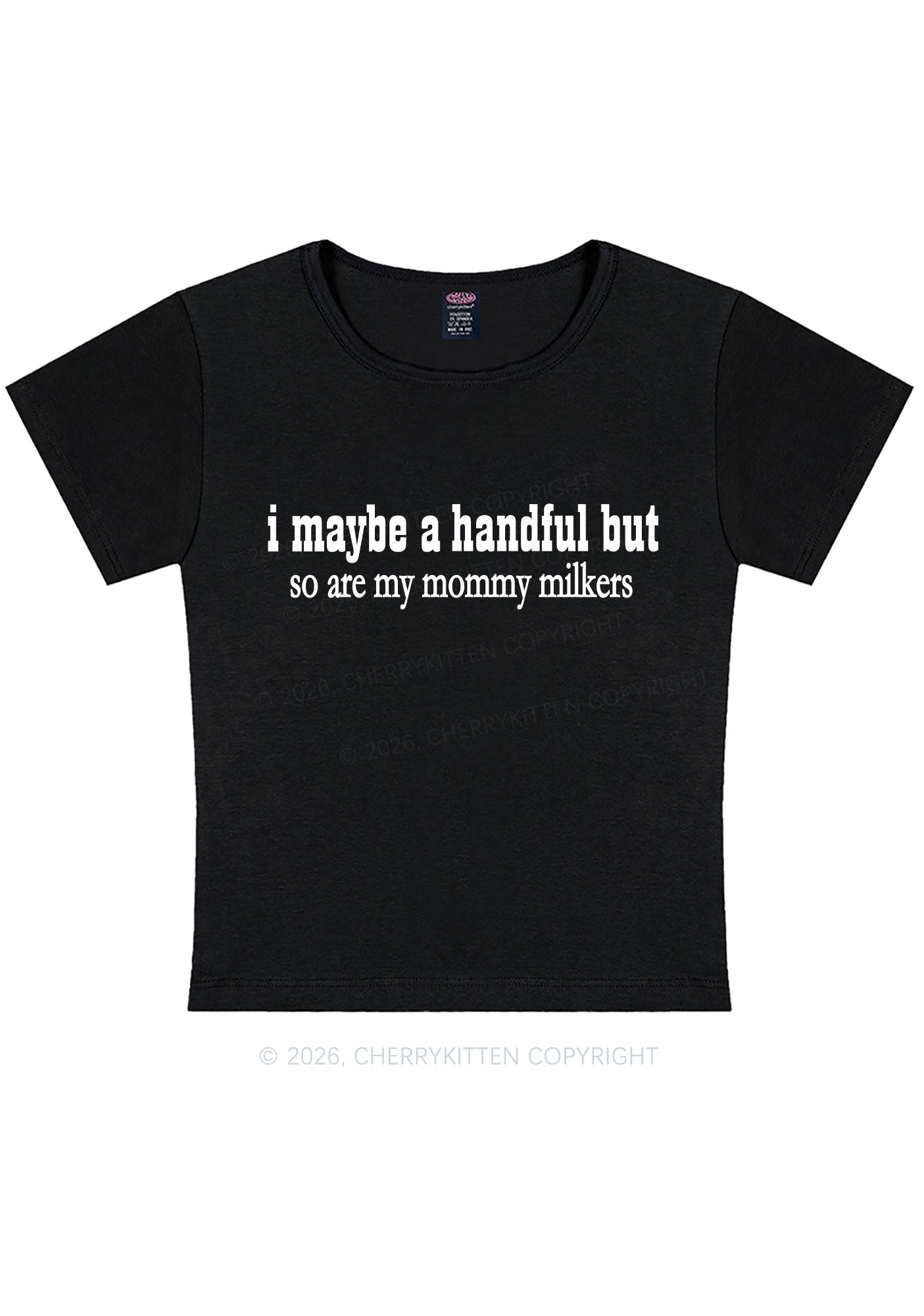 Handful Mommy Milkers Y2K Baby Tee Cherrykitten