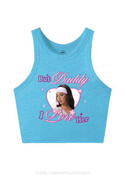 Custom But Daddy I Love Y2K Crop Tank Top Cherrykitten