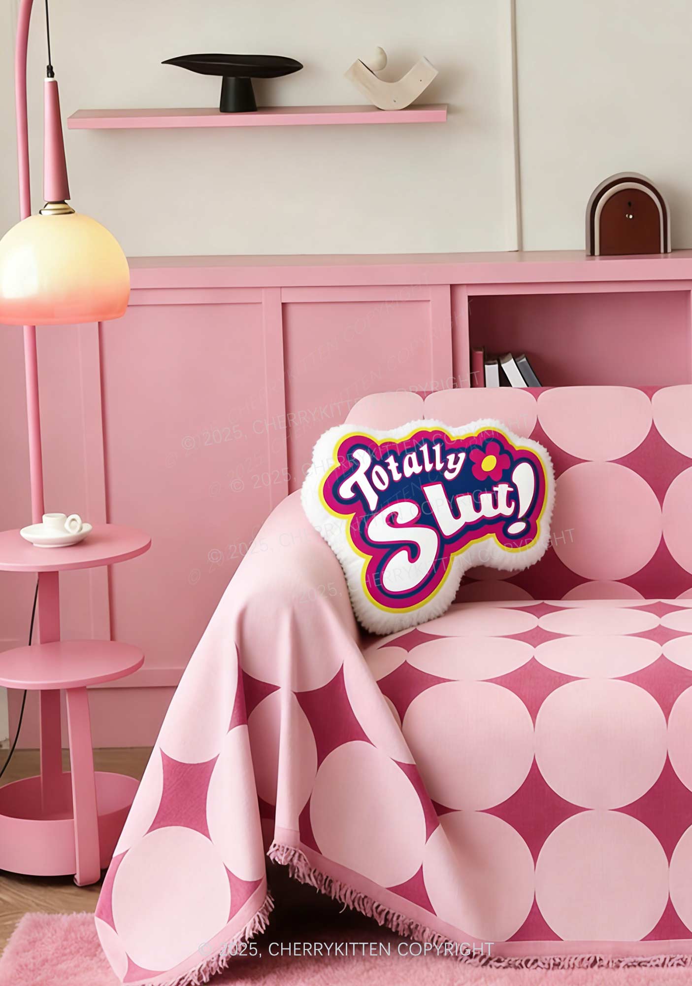 Totally Slxt Y2K Ugly Pillow Cherrykitten