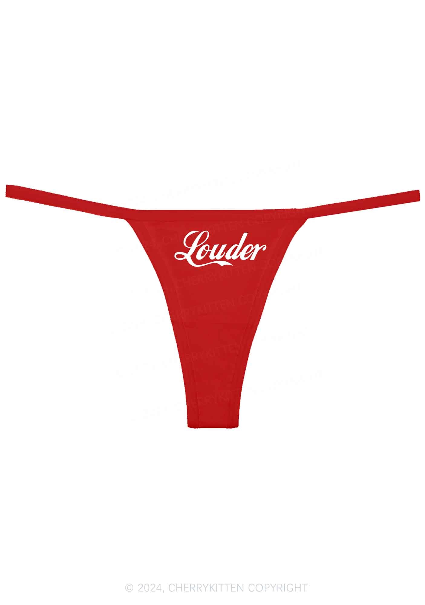 Custom Louder Y2K Flat String Thong Cherrykitten