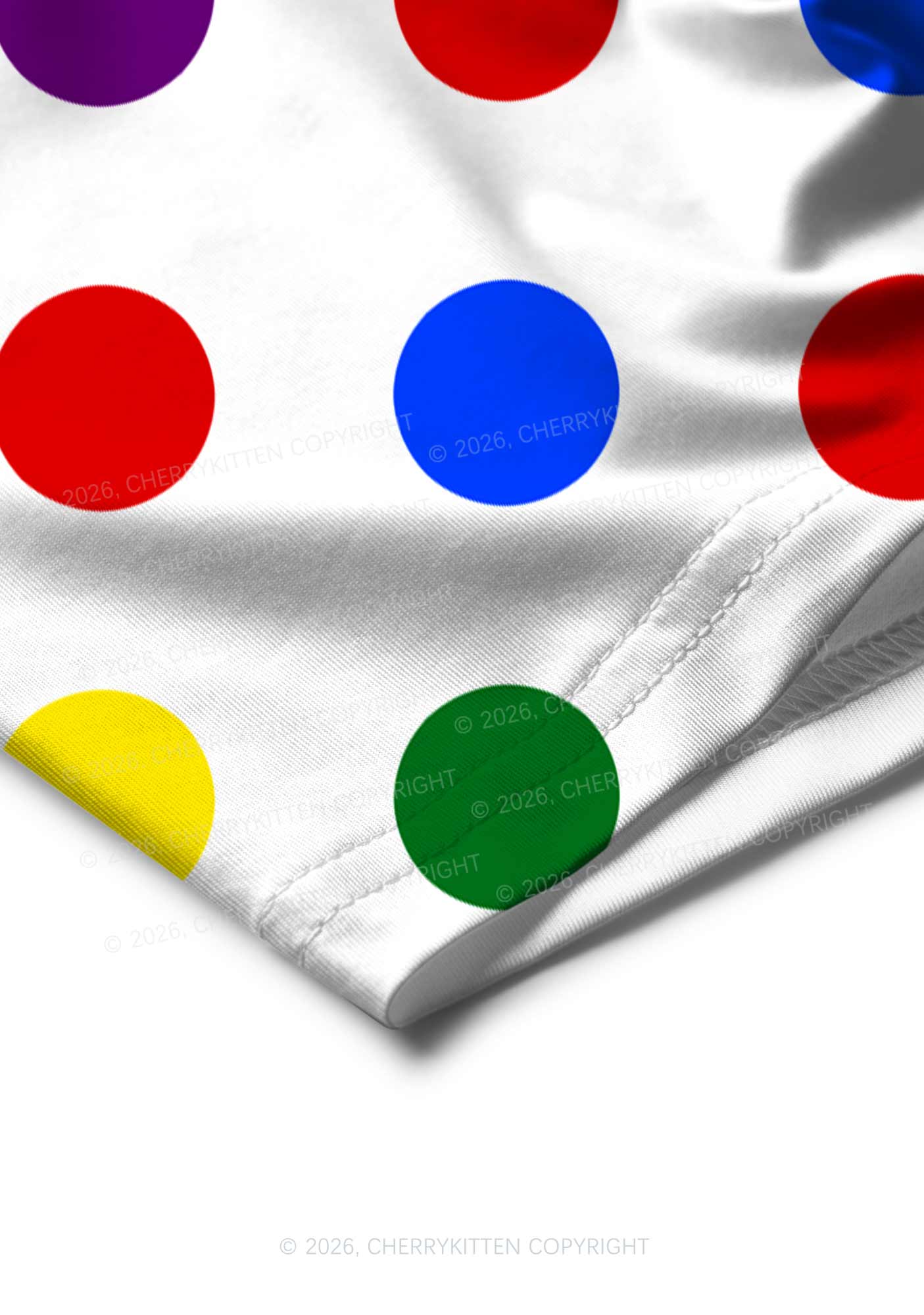 Rainbow Dots On White Pride Y2K Print Men Boxer Briefs Cherrykitten