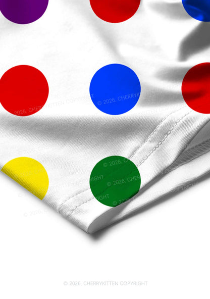Rainbow Dots On White Pride Y2K Print Men Boxer Briefs Cherrykitten