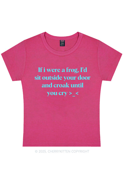 Frog Croak Y2K Baby Tee Cherrykitten
