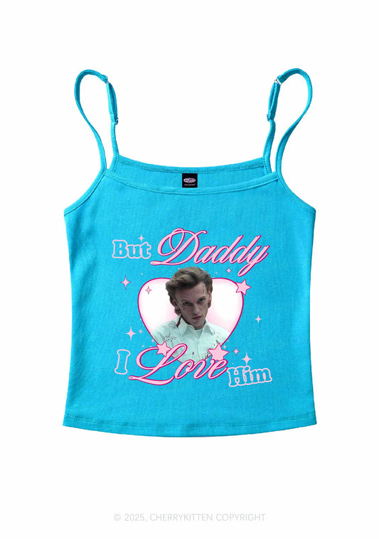 Daddy I Love Number One Y2K Spaghetti Strap Cami Cherrykitten