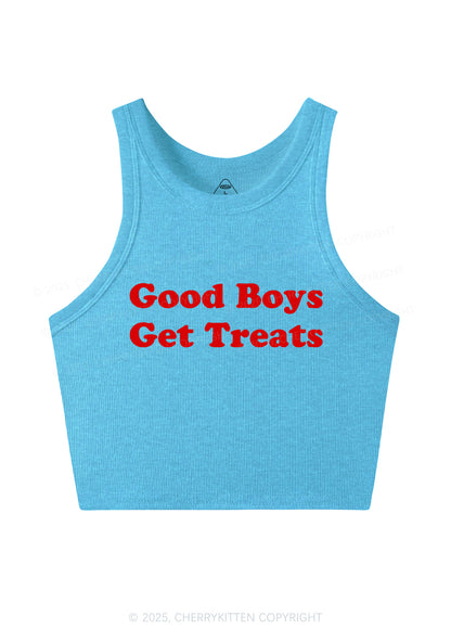 Good Boys Get Treats Y2K Crop Tank Top Cherrykitten