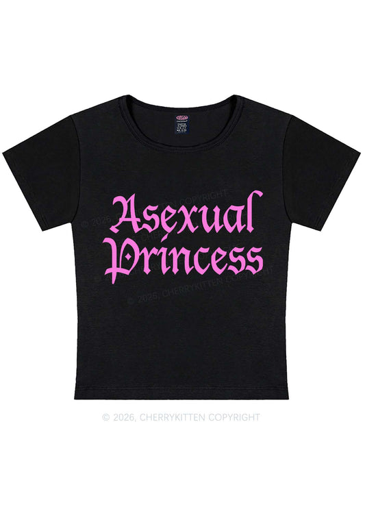Asexual Princess Pride Y2K Baby Tee Cherrykitten