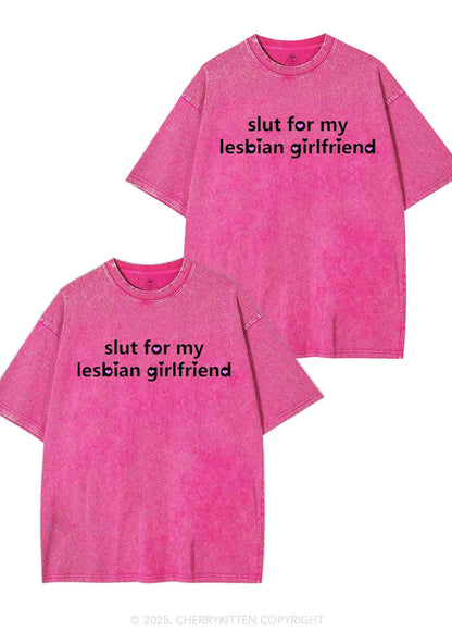 Slxt For My Lesbian GF Y2K Valentine's Day Washed Tee Cherrykitten