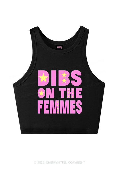 Dibs On The Femmes Pride Y2K Crop Tank Top Cherrykitten