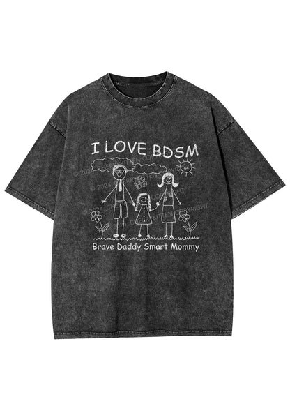 I Love BDSM Y2K Washed Tee Cherrykitten