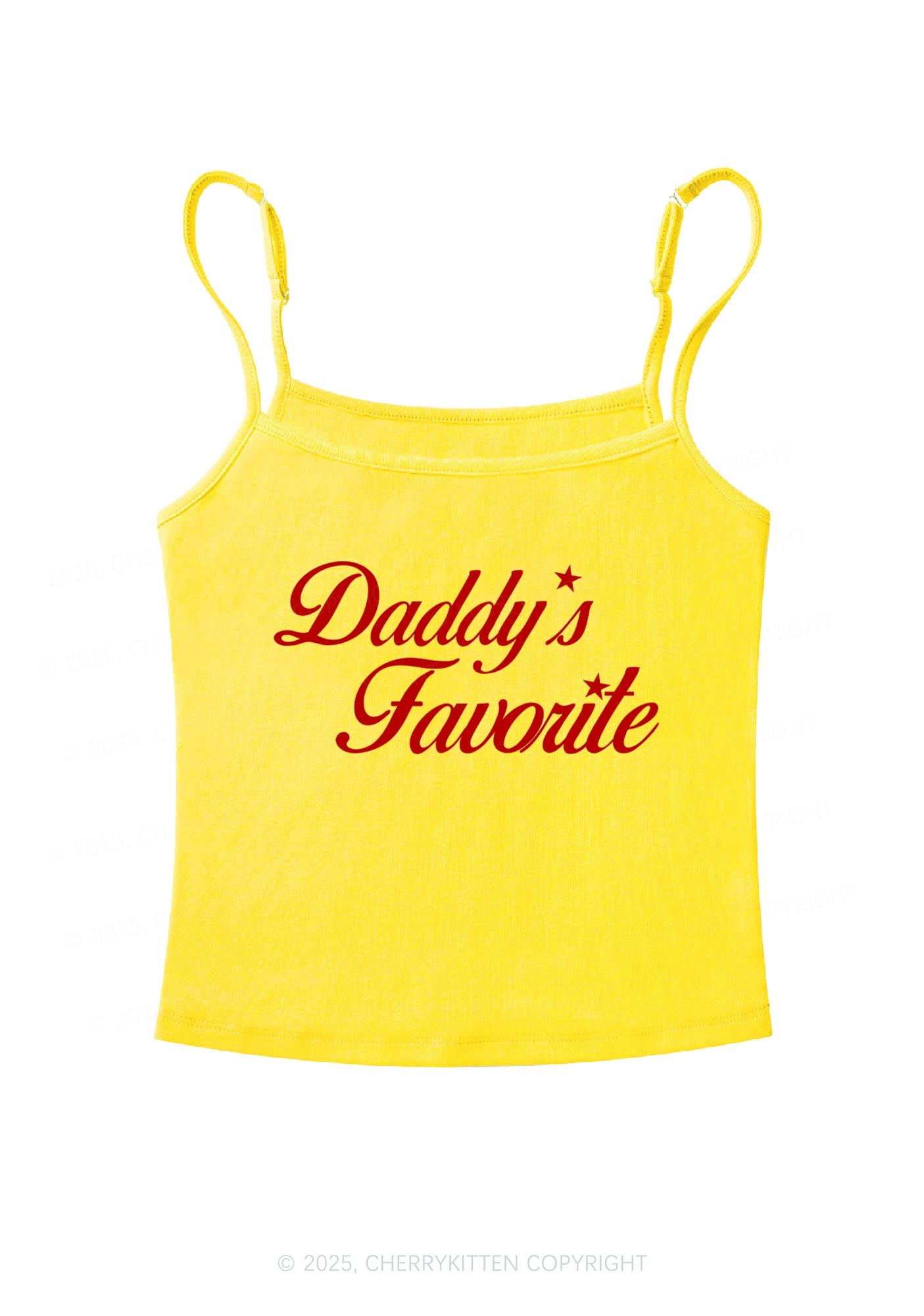 Daddys Favorite Y2K Spaghetti Strap Cami Cherrykitten